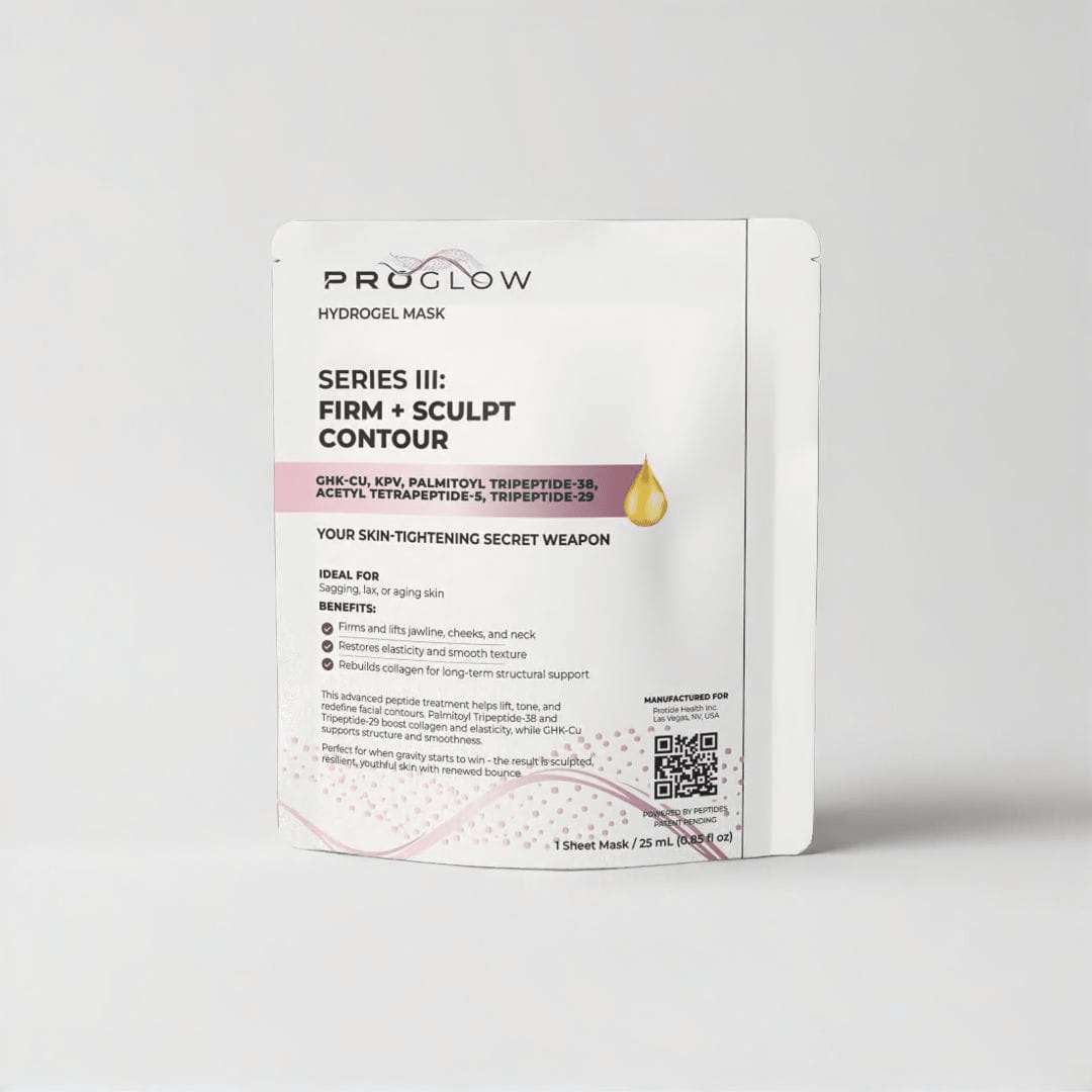 Copper Peptide Firming & Sculpting Face Mask - GHK - Cu Collagen Boost - ProGlowLabs